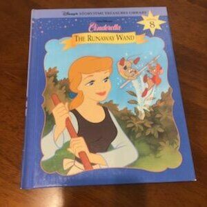 Cinderella The Runaway Wand Disney Vintage Hardcover Book Pre-Owned.